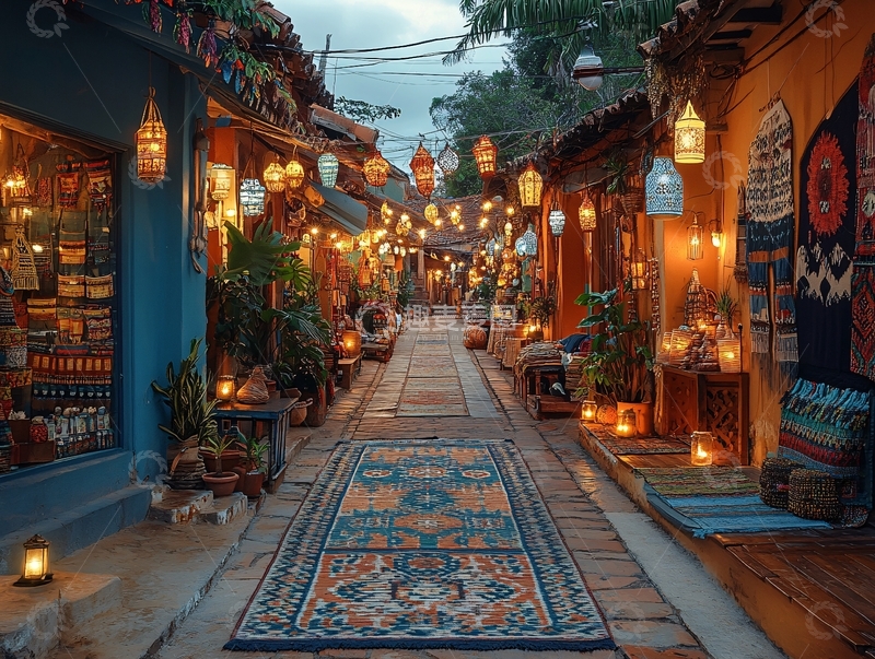 高清大图下载【趣麦麦图】民俗街道