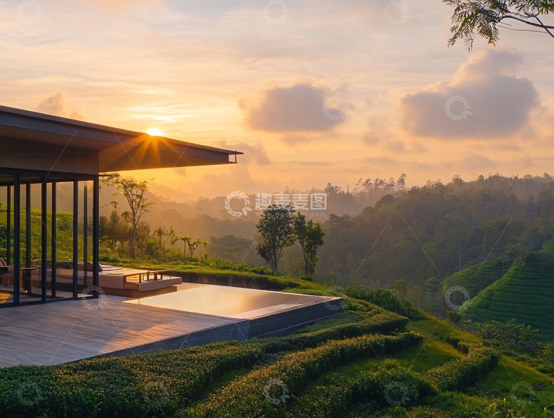高清大图下载【趣麦麦图】茶园建筑
