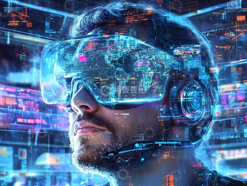 高清大图下载【趣麦麦图】科技进步与全球互联