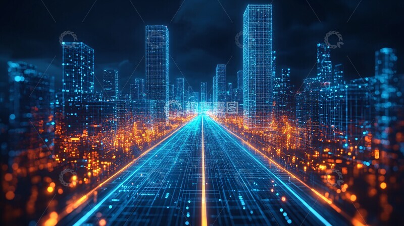 高清大图下载【趣麦麦图】高速公路城市景观2