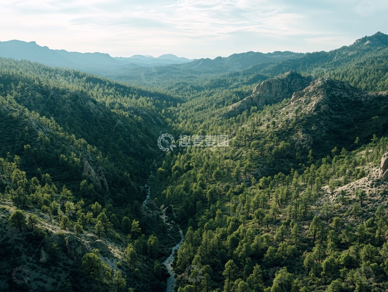 高清大图下载【趣麦麦图】河谷林海