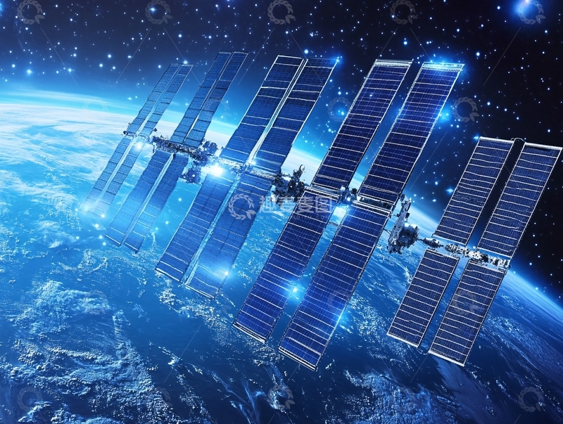 高清大图下载【趣麦麦图】天舟货运飞船电池板2