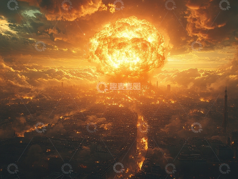 高清大图下载【趣麦麦图】核世界末日