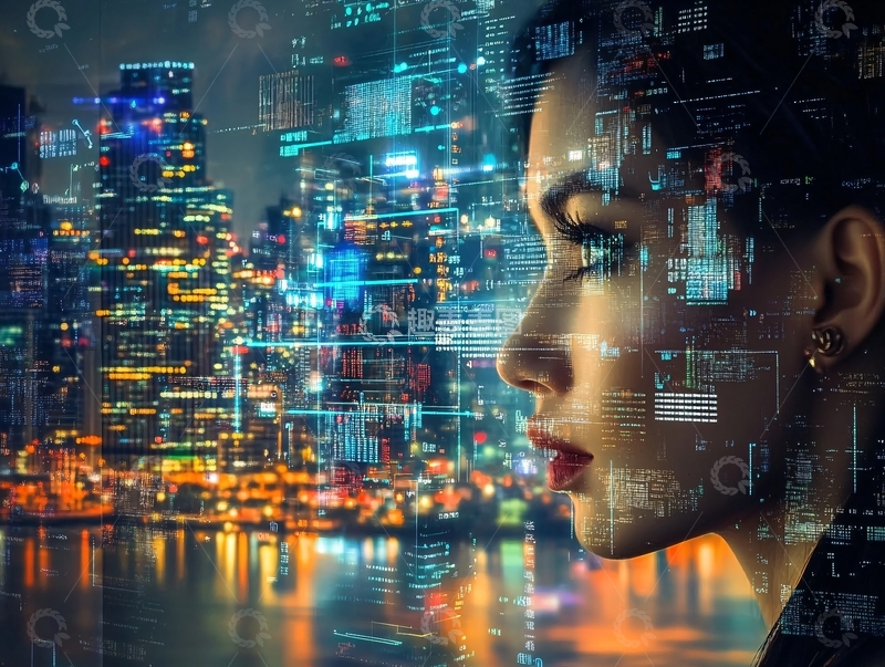 高清大图下载【趣麦麦图】智慧城市人工智能1