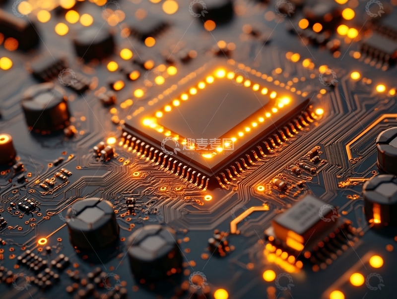 高清大图下载【趣麦麦图】芯片科技集成电路195