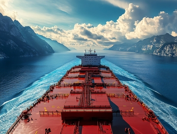 万吨货轮海上运输