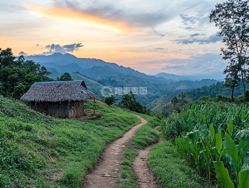 高清大图下载【趣麦麦图】清迈的农村