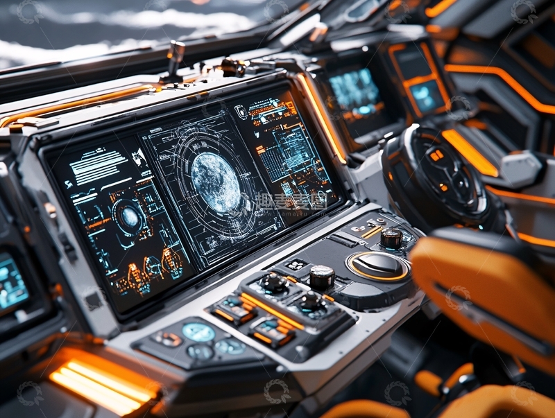 高清大图下载【趣麦麦图】宇宙飞船驾驶舱9