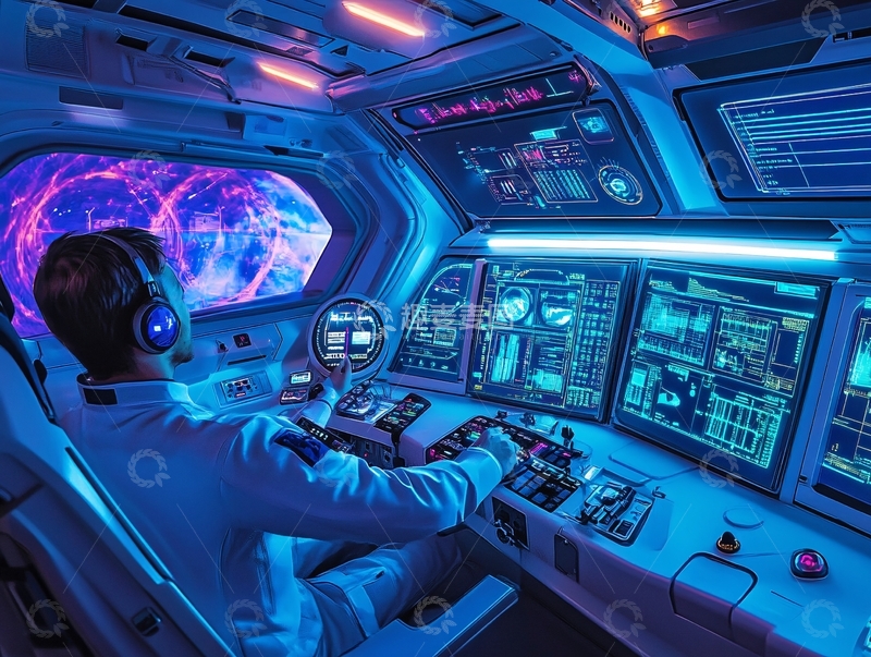 高清大图下载【趣麦麦图】宇宙飞船驾驶舱8