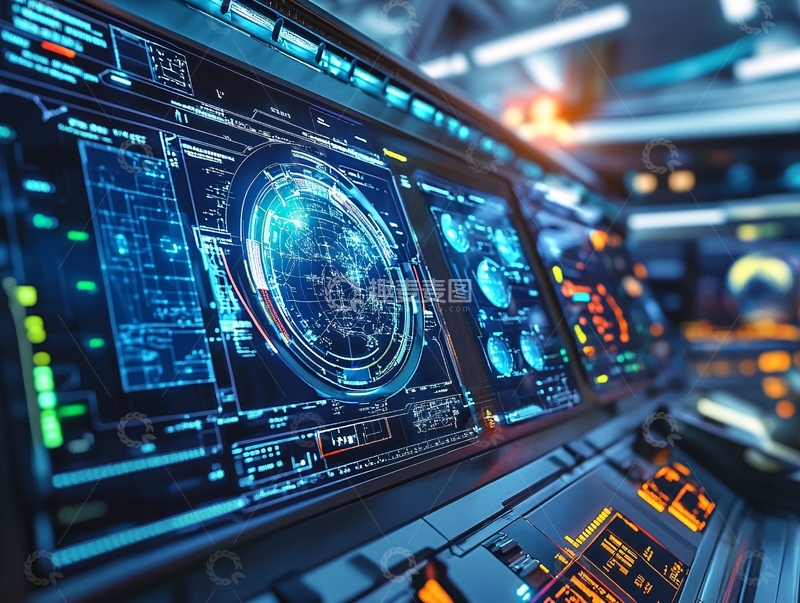 高清大图下载【趣麦麦图】宇宙飞船仪表板2