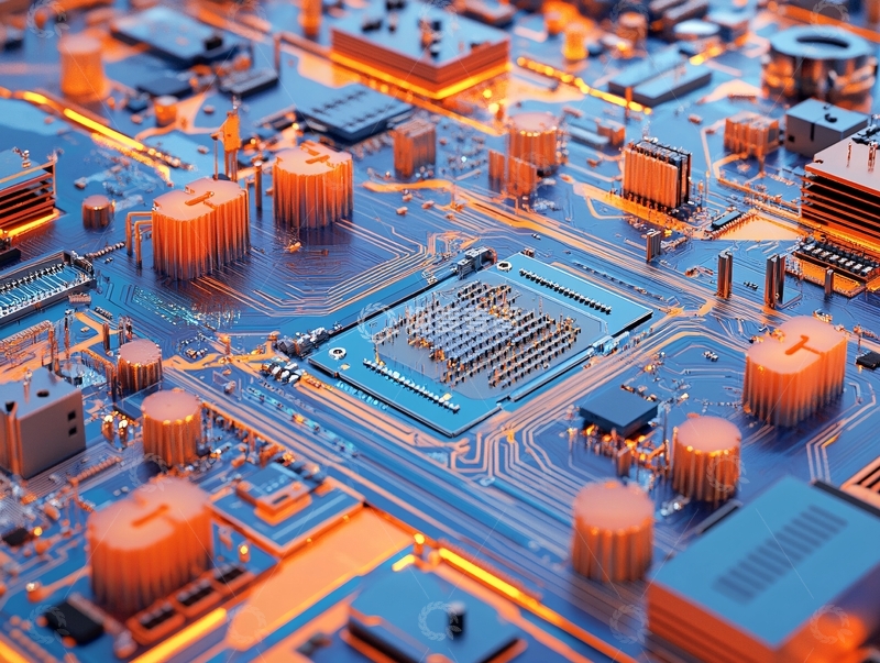 高清大图下载【趣麦麦图】芯片科技集成电路196