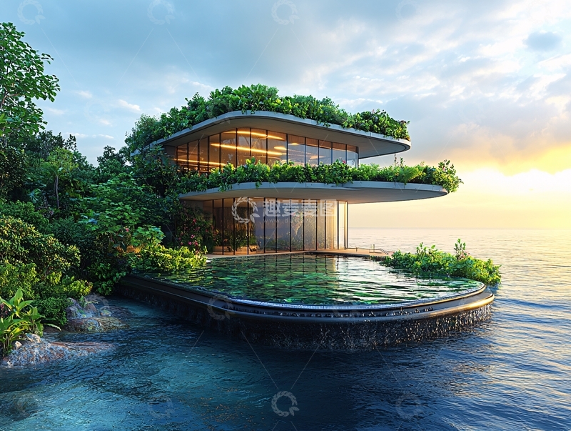 高清大图下载【趣麦麦图】楼西双版纳悬浮岛设计