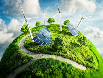 新能源背景绿色环保