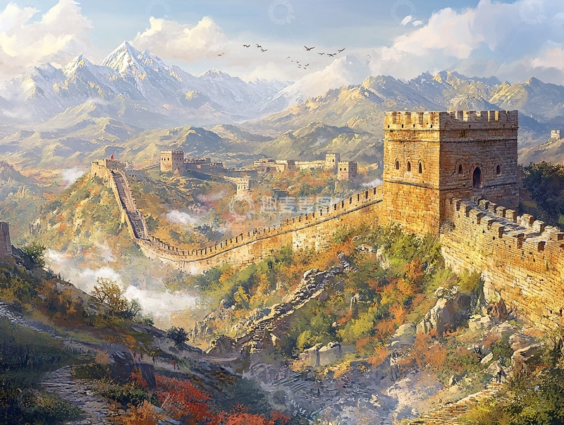 高清大图下载【趣麦麦图】欧美风格长城2