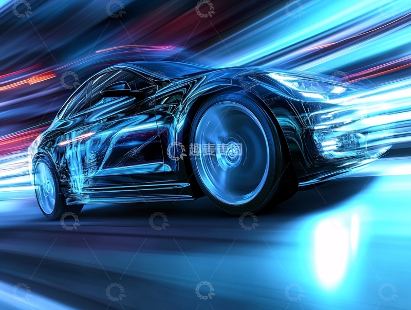 高清大图下载【趣麦麦图】绚丽线条汽车40