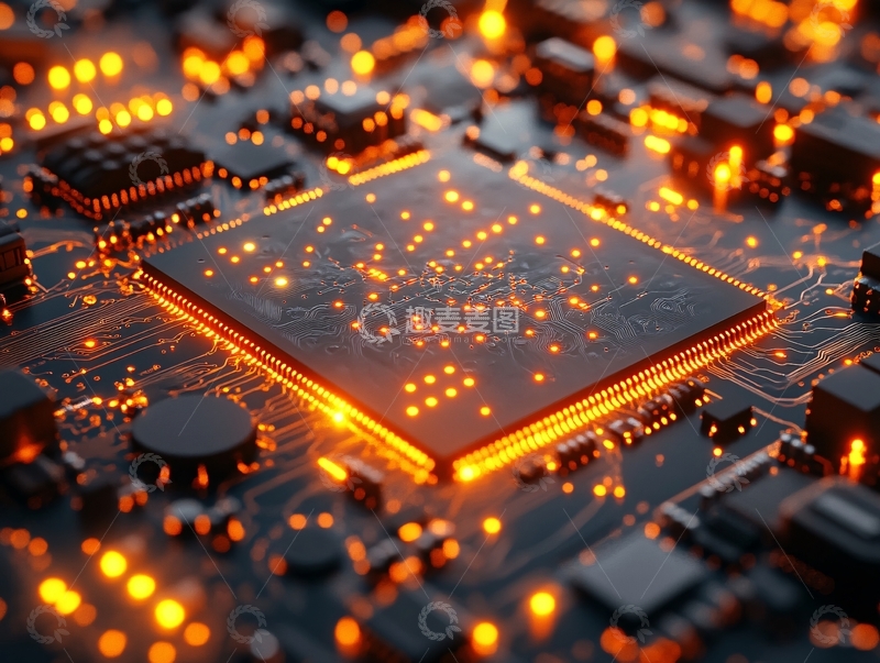高清大图下载【趣麦麦图】芯片科技集成电路199