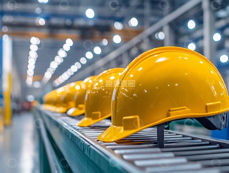 高清大图下载【趣麦麦图】厂前视图安全帽