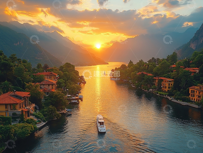 高清大图下载【趣麦麦图】巴松措清晨