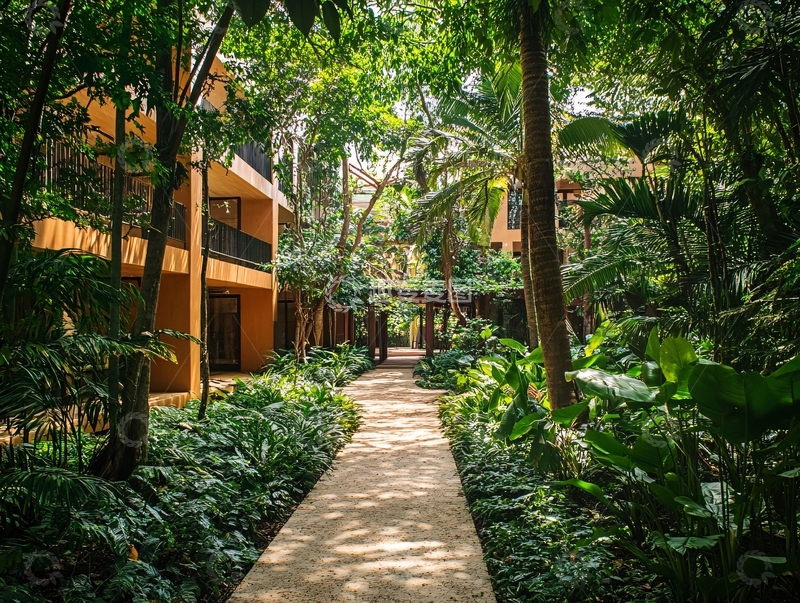 高清大图下载【趣麦麦图】绿林丛中的傣式