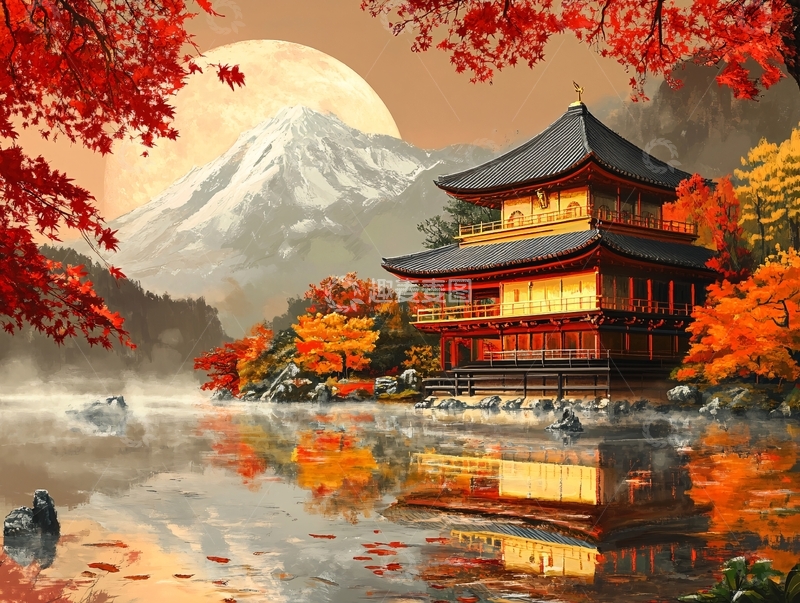 高清大图下载【趣麦麦图】日式风景画4