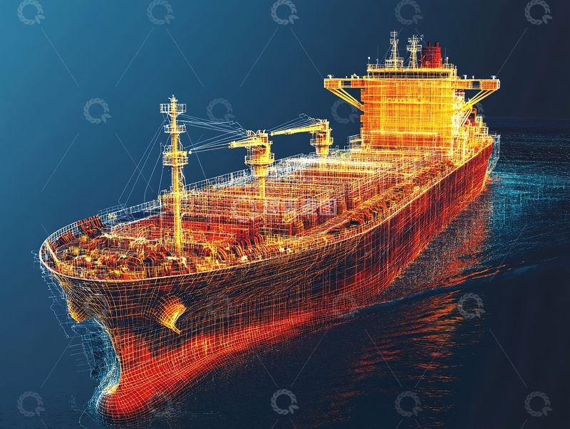 高清大图下载【趣麦麦图】线条大船