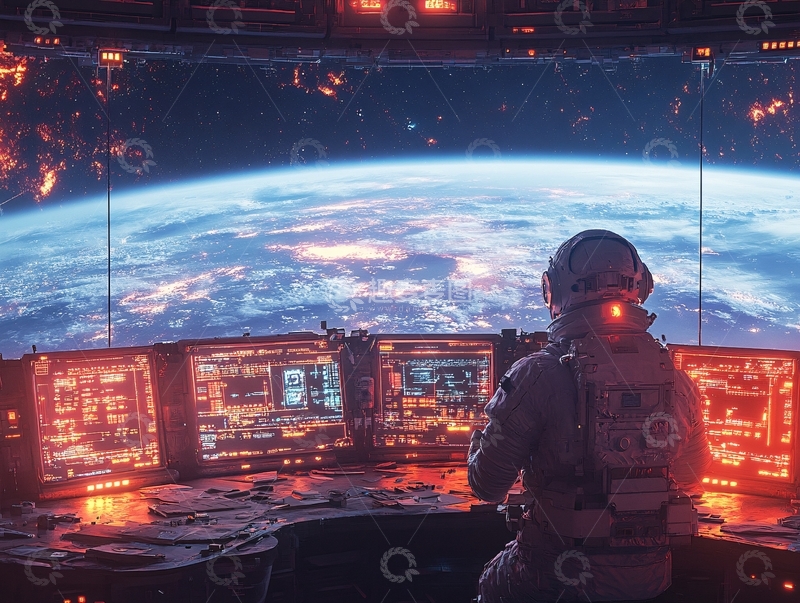 高清大图下载【趣麦麦图】星球宇航员壁纸9