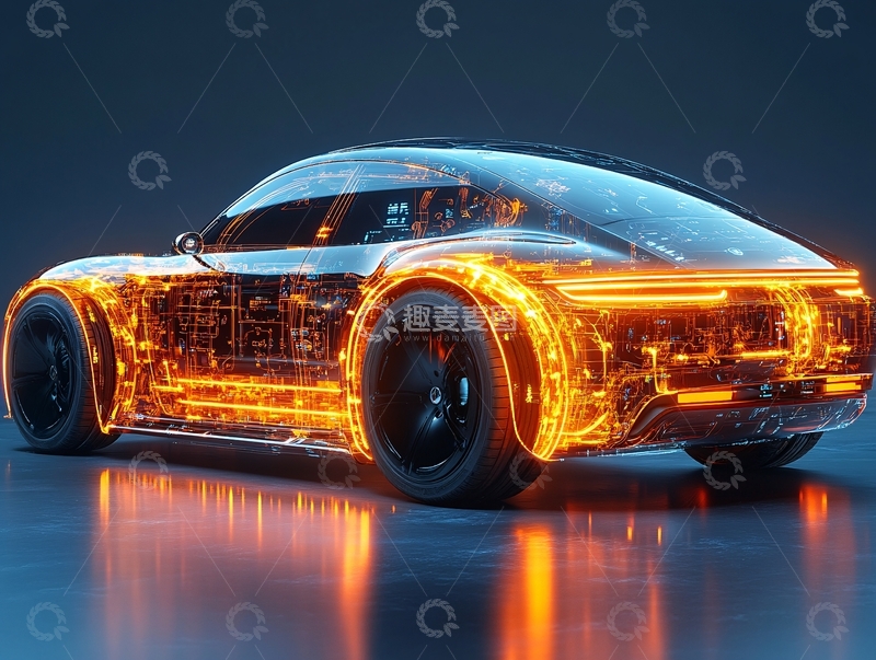高清大图下载【趣麦麦图】发光的车酷炫车8