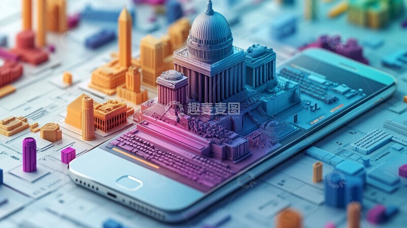 高清大图下载【趣麦麦图】手机金融服务指南1