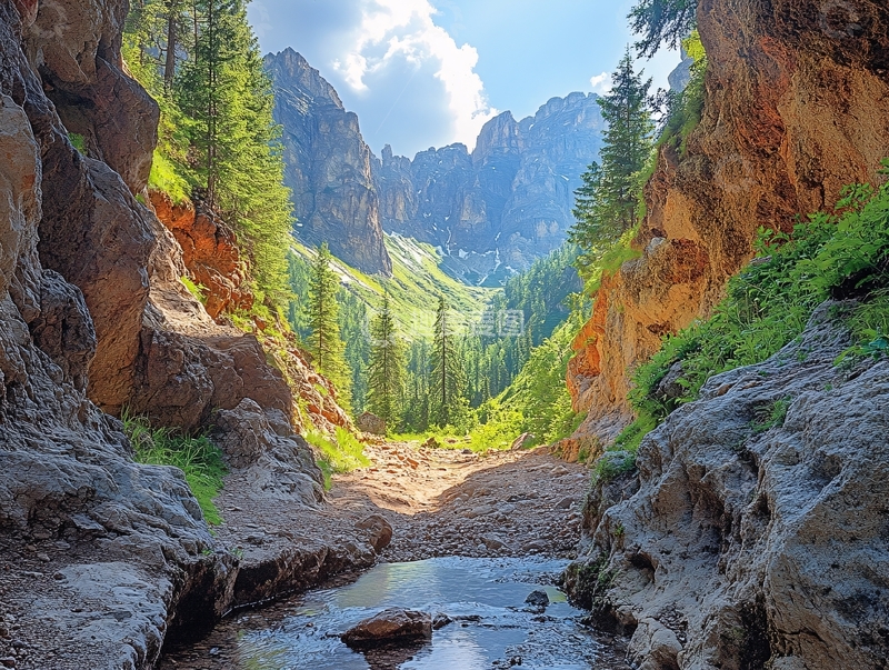 高清大图下载【趣麦麦图】扎尕那旅游风光仙女滩