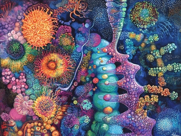 细菌立体画