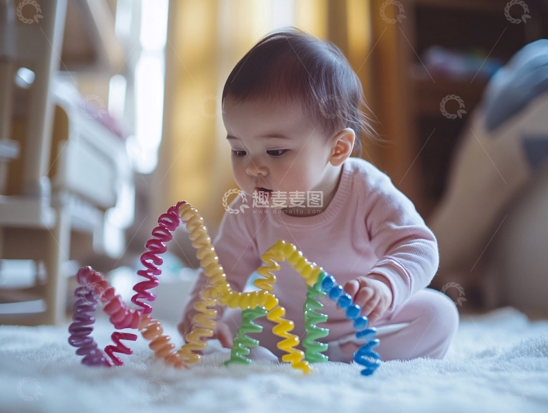 高清大图下载【趣麦麦图】玩玩具的宝宝