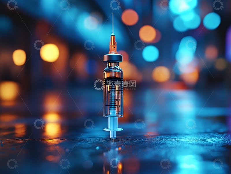 高清大图下载【趣麦麦图】疫苗医疗治病注射器