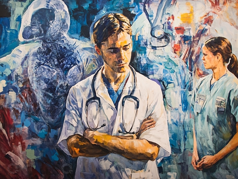 高清大图下载【趣麦麦图】医疗工作者职业精神