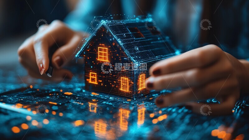 高清大图下载【趣麦麦图】智能家居系统控制1