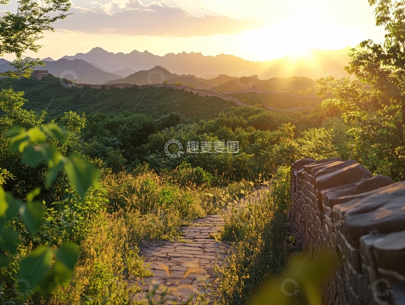 高清大图下载【趣麦麦图】野长城傍晚