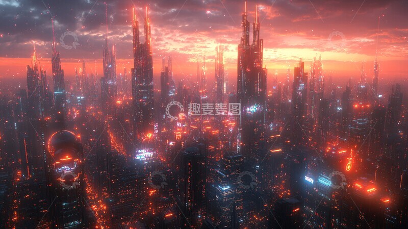 高清大图下载【趣麦麦图】未来能源网络2