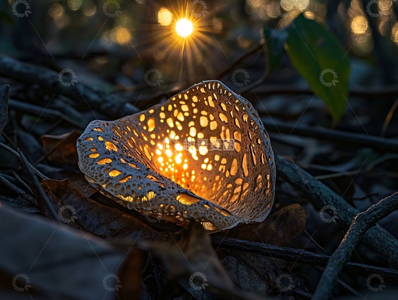 高清大图下载【趣麦麦图】阳光照耀莲蓬