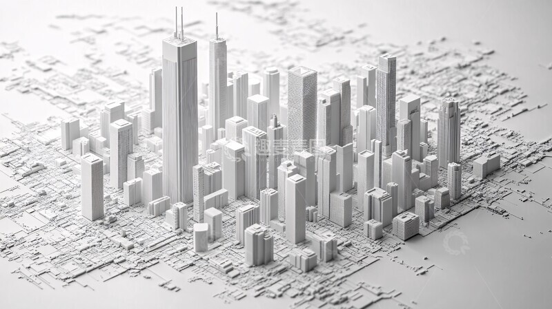 高清大图下载【趣麦麦图】都市金融科技构架2