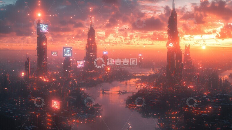 高清大图下载【趣麦麦图】未来能源网络