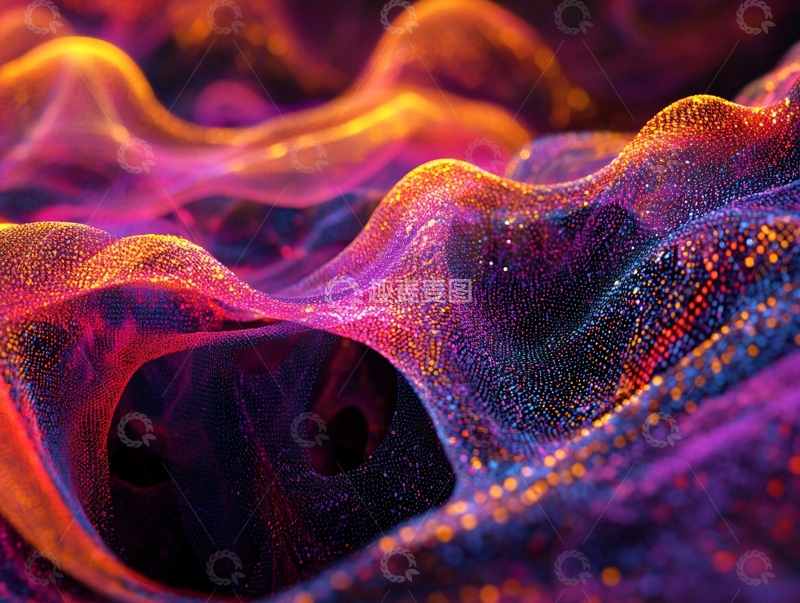 高清大图下载【趣麦麦图】肌理彩色流体背景17