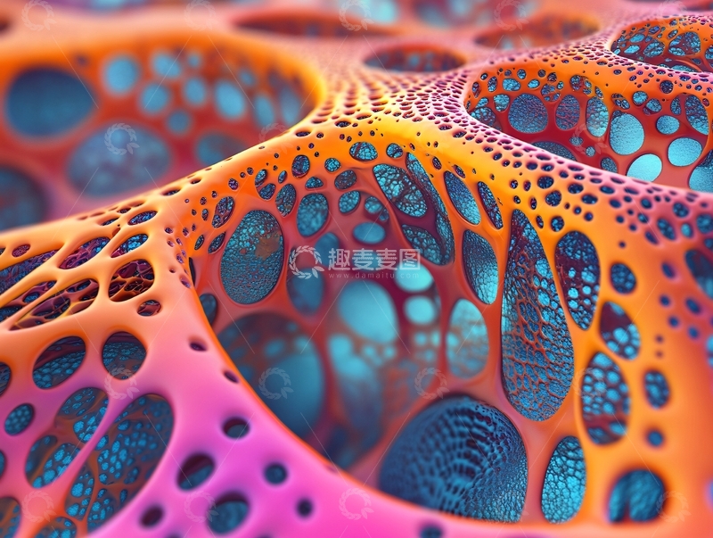 高清大图下载【趣麦麦图】抽象连续凹凸肌理7