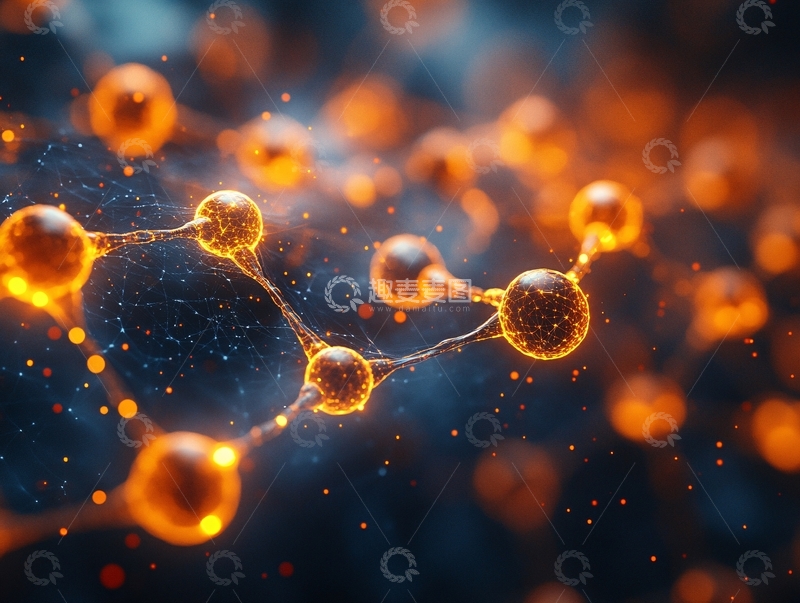 高清大图下载【趣麦麦图】原子连接结构图