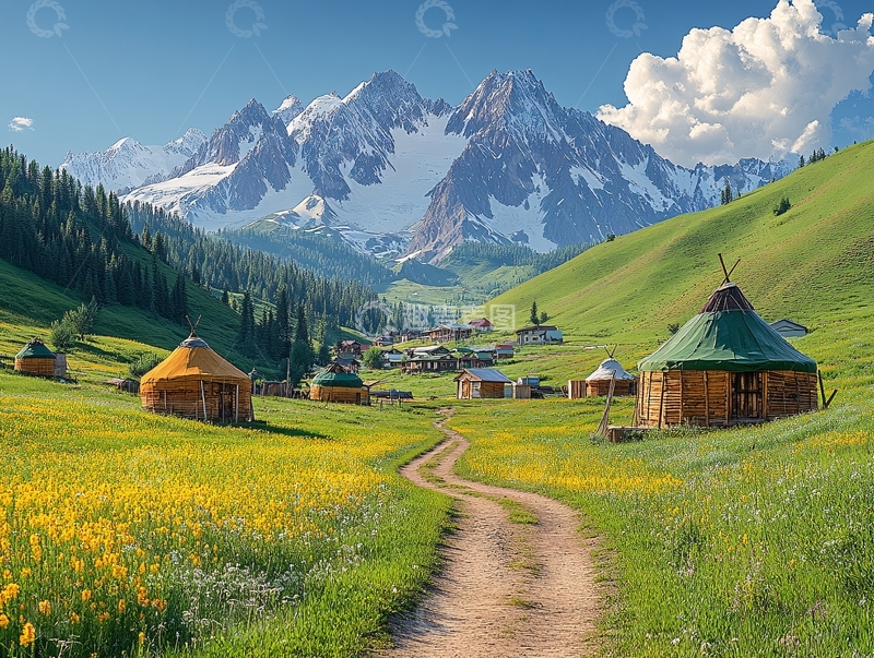 高清大图下载【趣麦麦图】新疆自然风光素材下载1