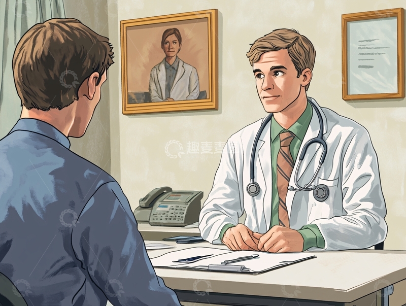 高清大图下载【趣麦麦图】医生病人诊断治疗