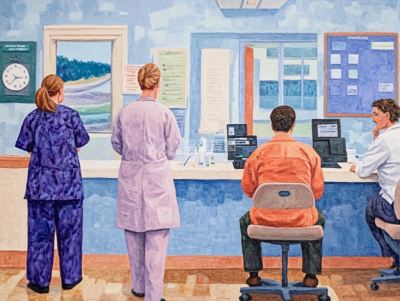 高清大图下载【趣麦麦图】医院壁画