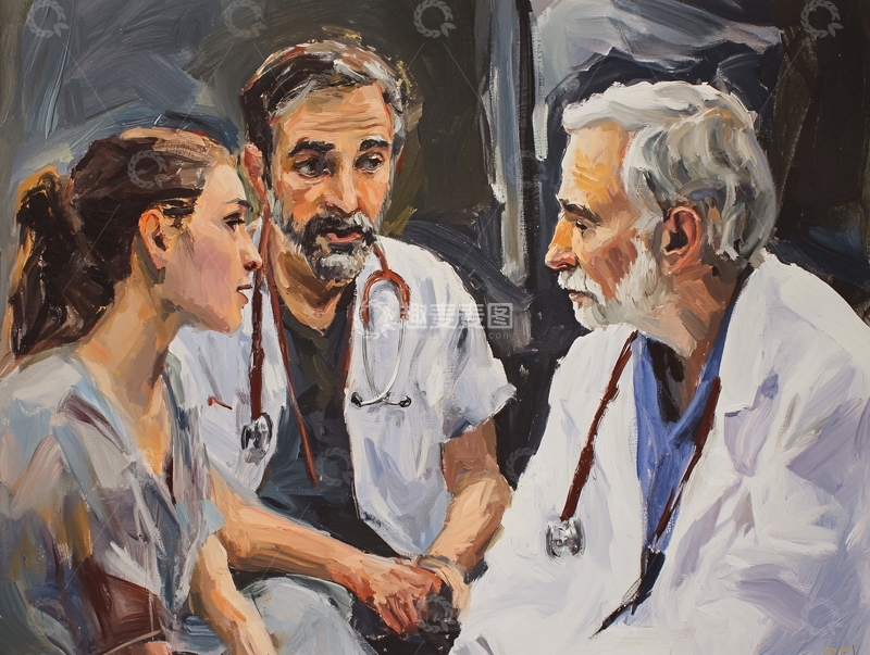 高清大图下载【趣麦麦图】医生群雕