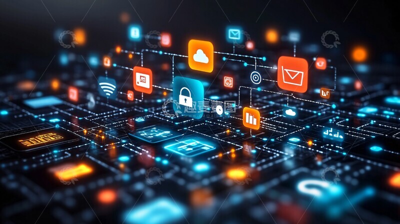 高清大图下载【趣麦麦图】数字设备互联服务2