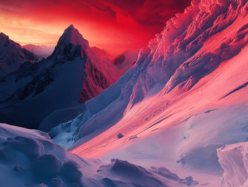红色雪山1
