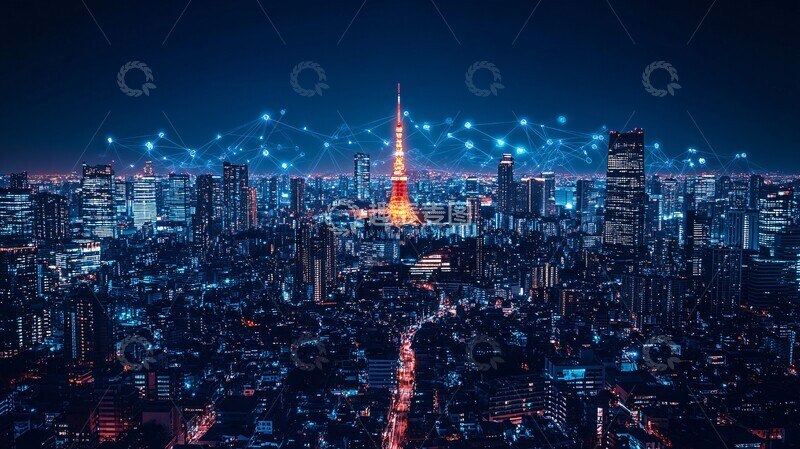 高清大图下载【趣麦麦图】智慧城市连接3