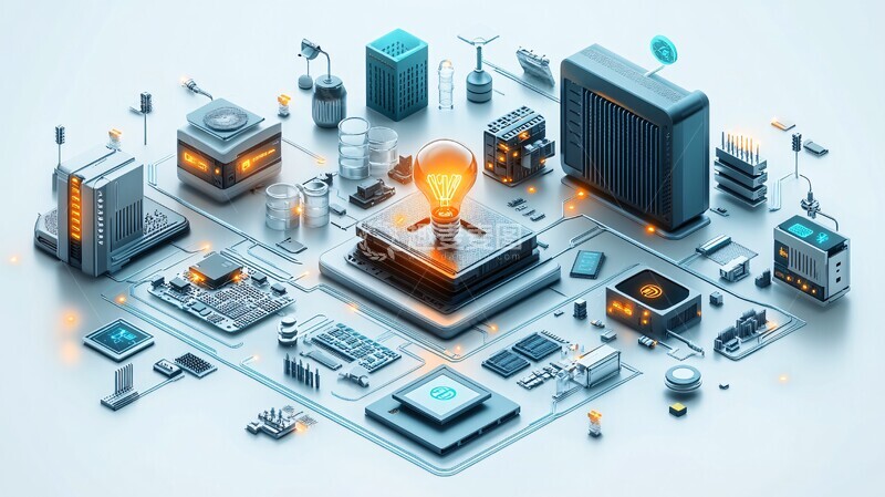 高清大图下载【趣麦麦图】信息安全科技图1